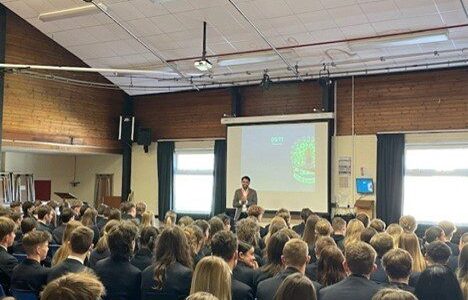 Y11 Assembly by Former Student